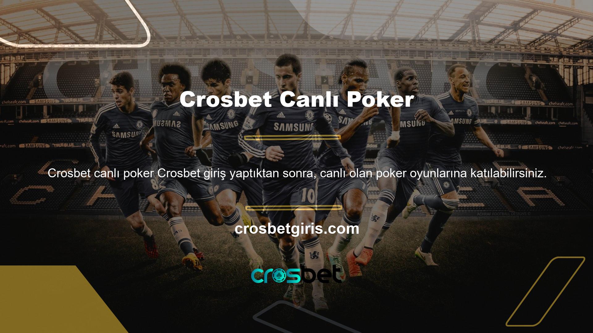 Crosbet web sitesi, bu oyunları canlı casino bölümünde bulabileceğiniz yerdir